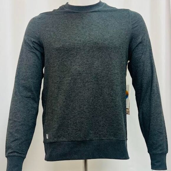 NWT! Vuori Men's Ponto Performance Crew | Charcoal Heather SMALL - Picture 6 of 12